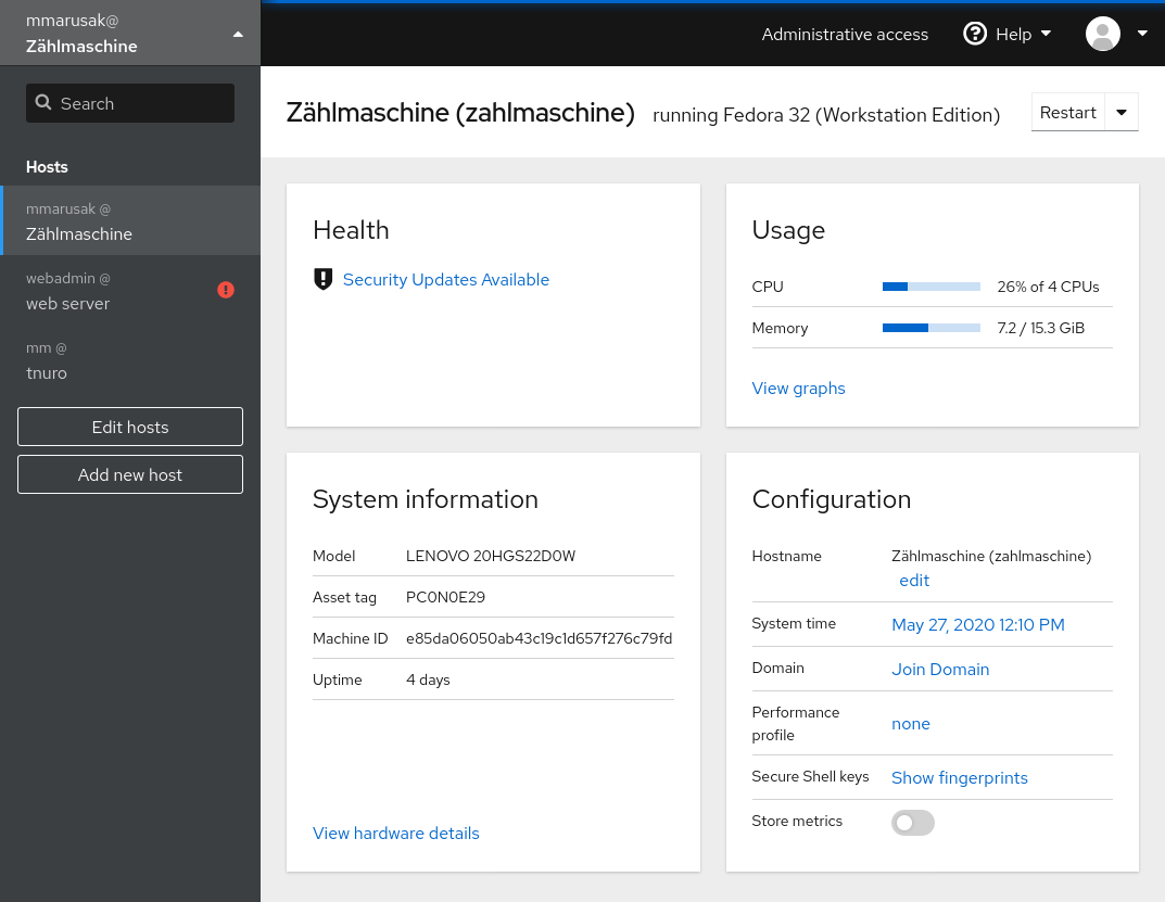 Integrated host switcher