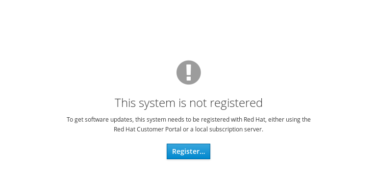 Software Updates on unregistered RHEL system